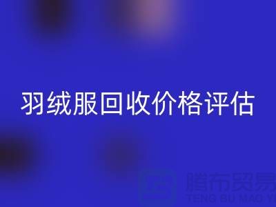 二手蒙口羽绒服回收平台：价格评估、上门议价与现金收货服务介绍