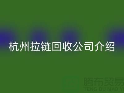 库存拉链回收市场前景分析——杭州拉链回收公司篇