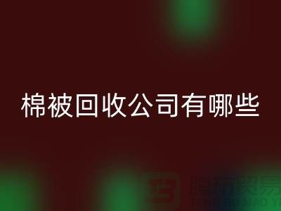 棉被回收公司有哪些—浙江库存面料回收厂家：环保与经济的双重助力