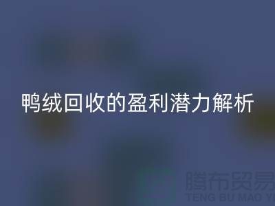 鸭绒回收的盈利潜力解析——开云在线登录地址