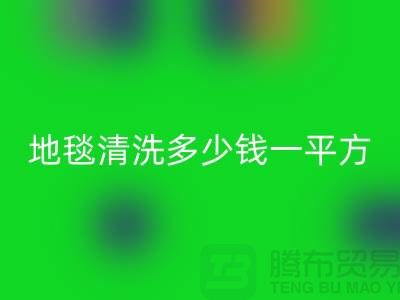 地毯清洗多少钱一平方？注意事项一文全解读