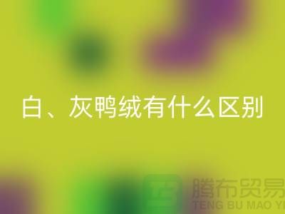 白鹅绒、灰鹅绒、白鸭绒、灰鸭绒有什么区别-库存羽绒回收公司