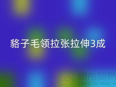 貉子毛领的皮张拉伸3成，痕迹客户也看不出来-回收毛领厂家